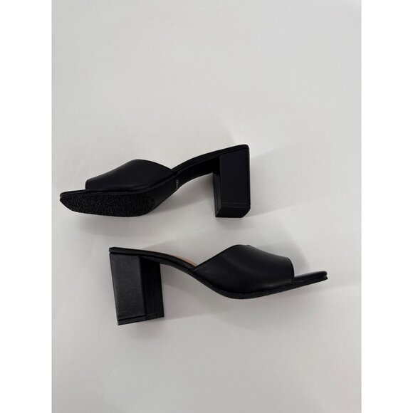 Lisa Vicky Womens Sandals Vital Black Nappa Open Toe Block Heel 9.5 - Picture 5 of 11